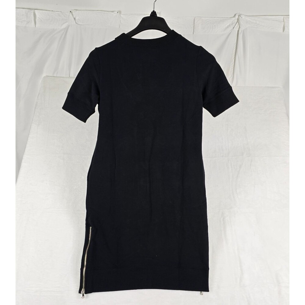Universal Standard Sweatshirt Dress Women 4XS Black 4XS Side-Zip Midi